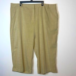 Worthington Wide Leg Crop Pants Plus Size 24W